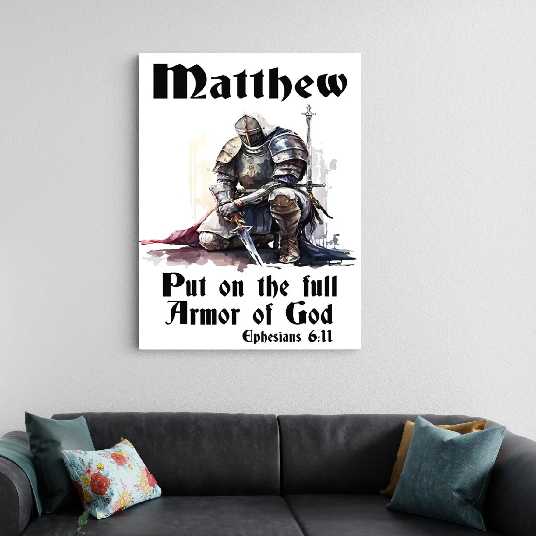 Armor Of God Canvas Wall Art Sale - GuidingCross