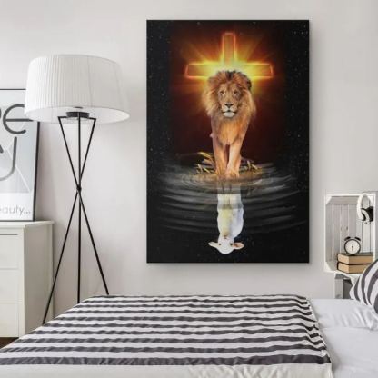 The Lion Of Judah And The Lamb Of God Canvas Wall Art