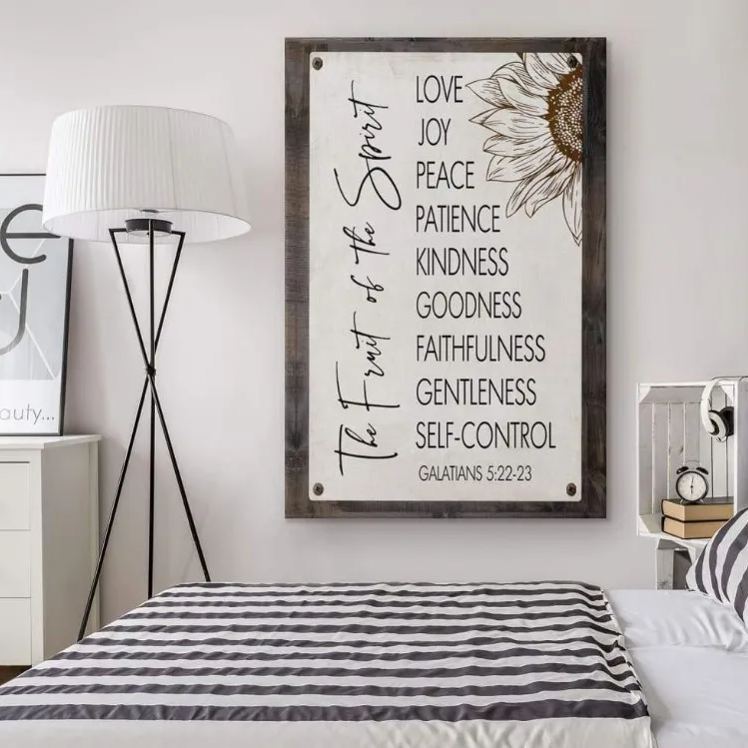 Fruit Of The Spirit Galatians Christian Canvas Wall Art
