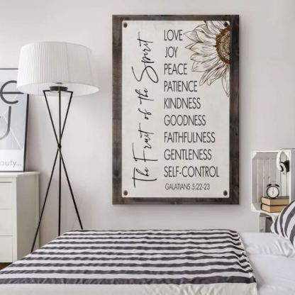 Fruit Of The Spirit Galatians Christian Canvas Wall Art