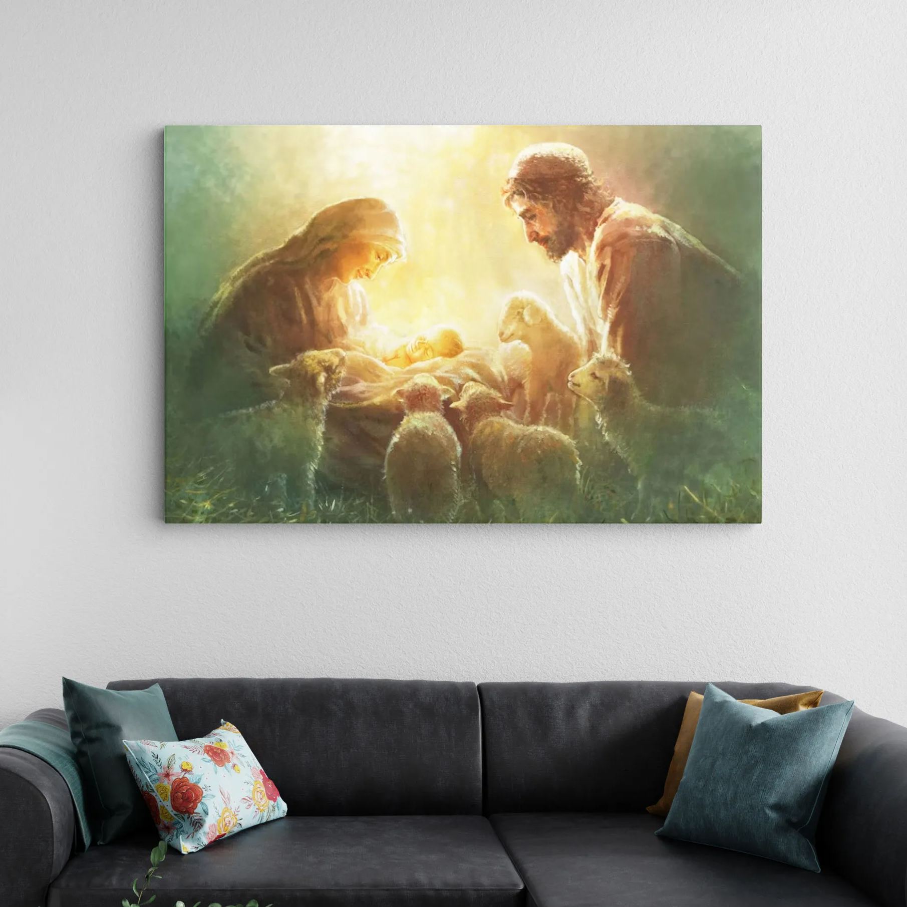 Christmas Nativity Christian Canvas Wall Art