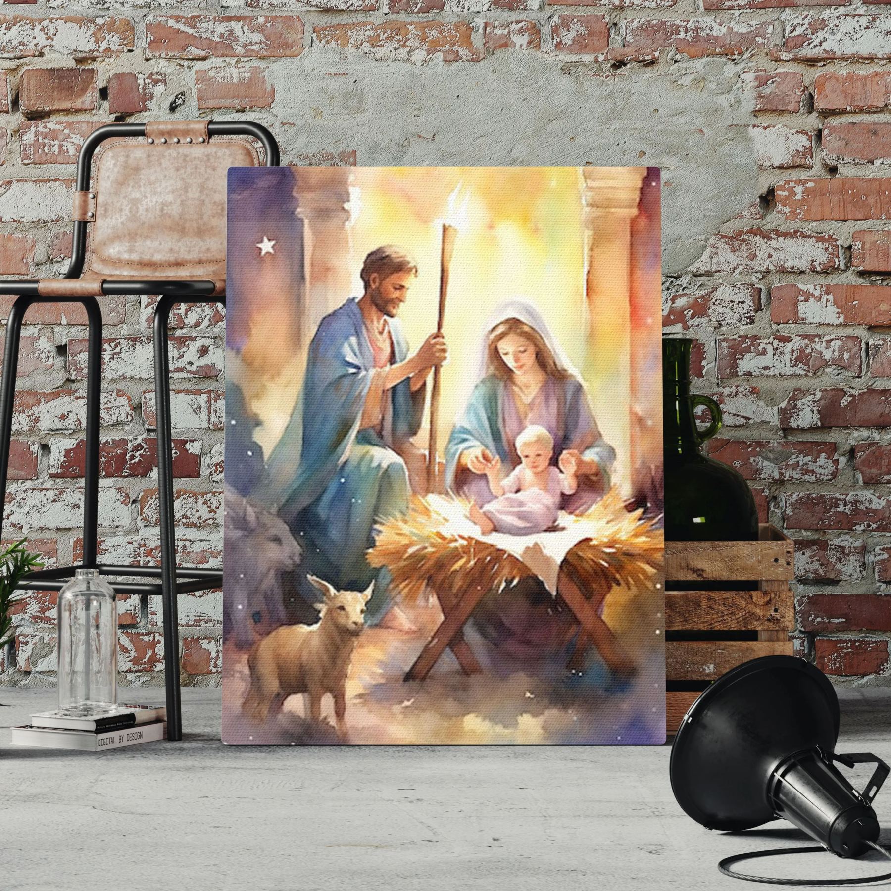 The Holy Family Christian Canvas Wall Art