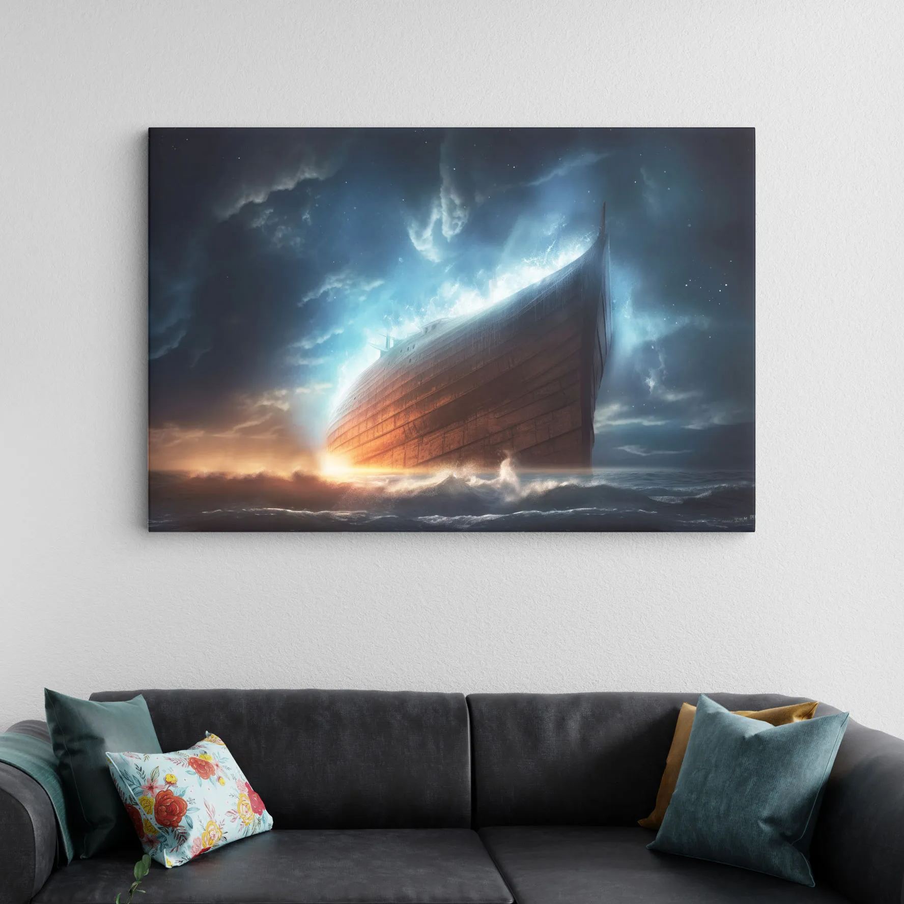 Noah's Ark Christian Canvas Wall Art