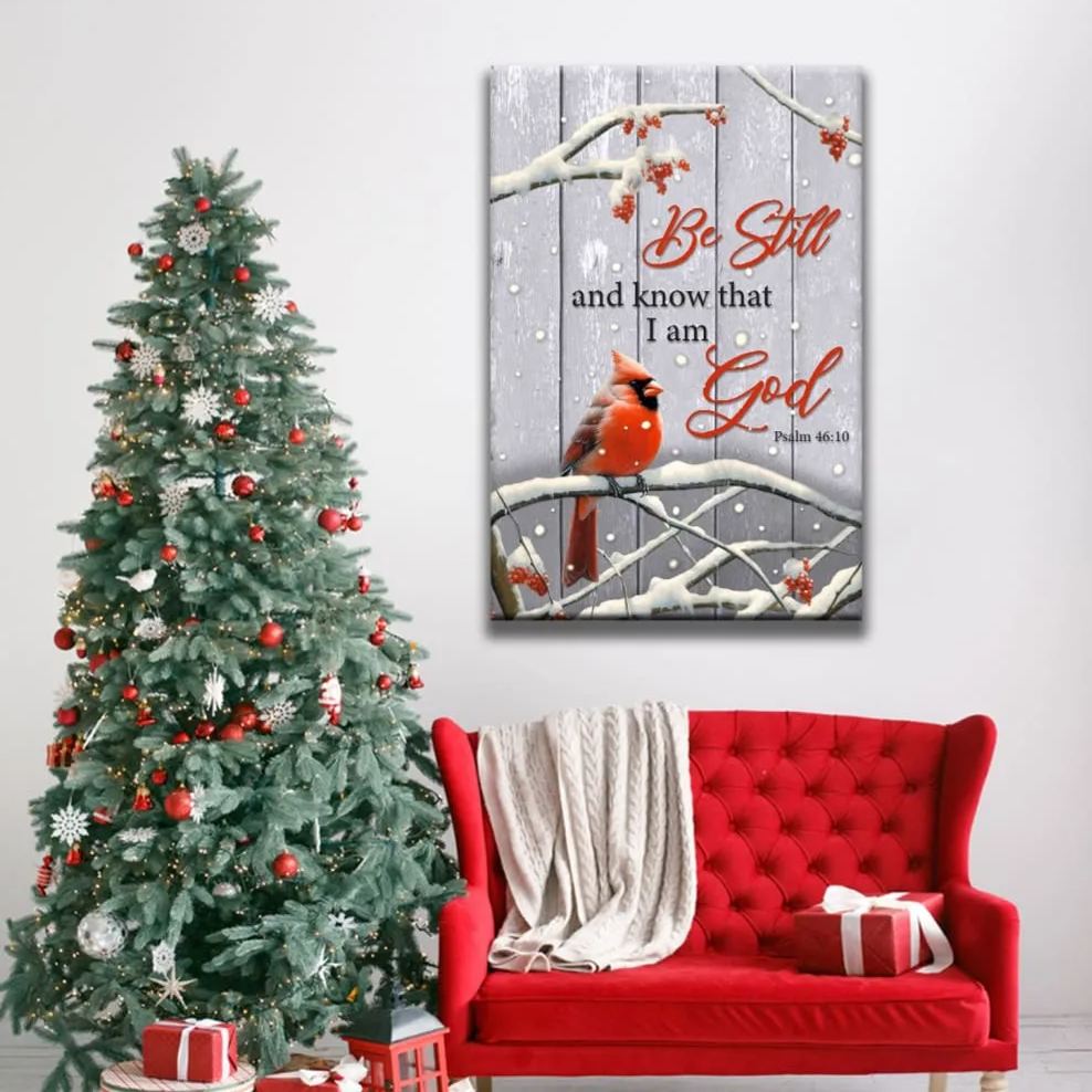 Be Still And Know Psalm 46:10 Canvas Wall Art