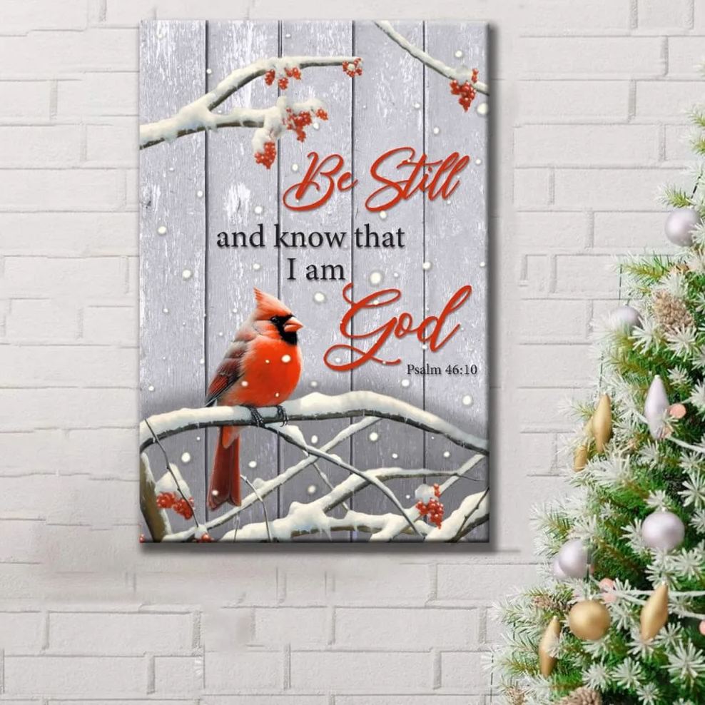 Be Still And Know Psalm 46:10 Canvas Wall Art