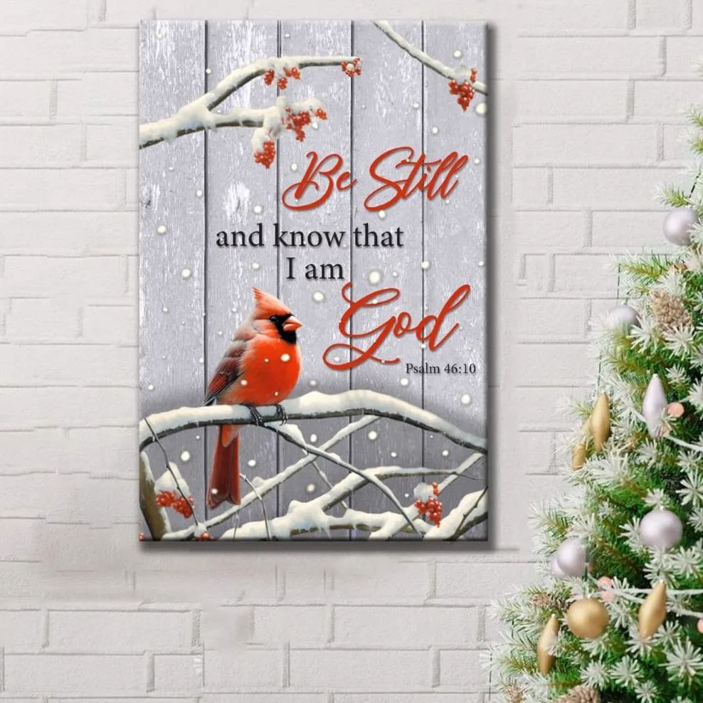 Be Still And Know Psalm 46:10 Canvas Wall Art