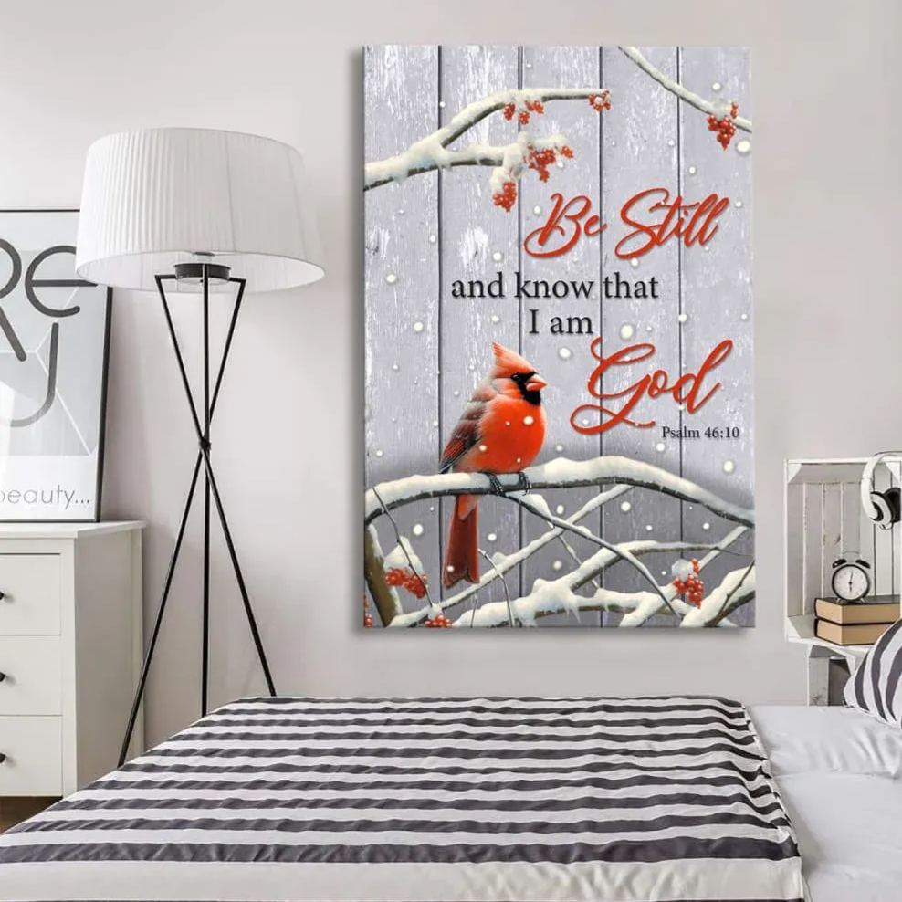 Be Still And Know Psalm 46:10 Canvas Wall Art