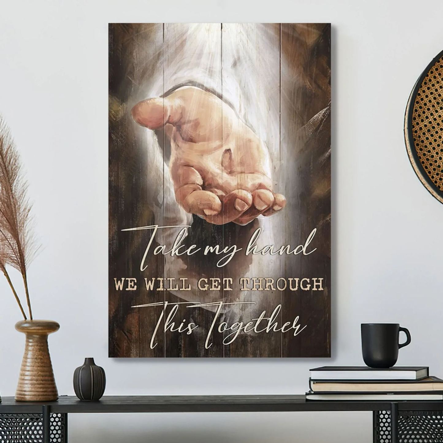 The Hand Of God, Take My Hand Canvas Wall Art