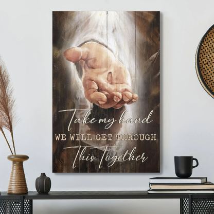 The Hand Of God, Take My Hand Canvas Wall Art
