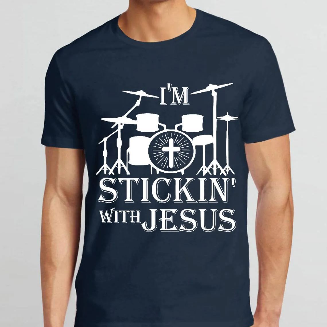 I Am Stickin With Jesus Christian T-Shirt