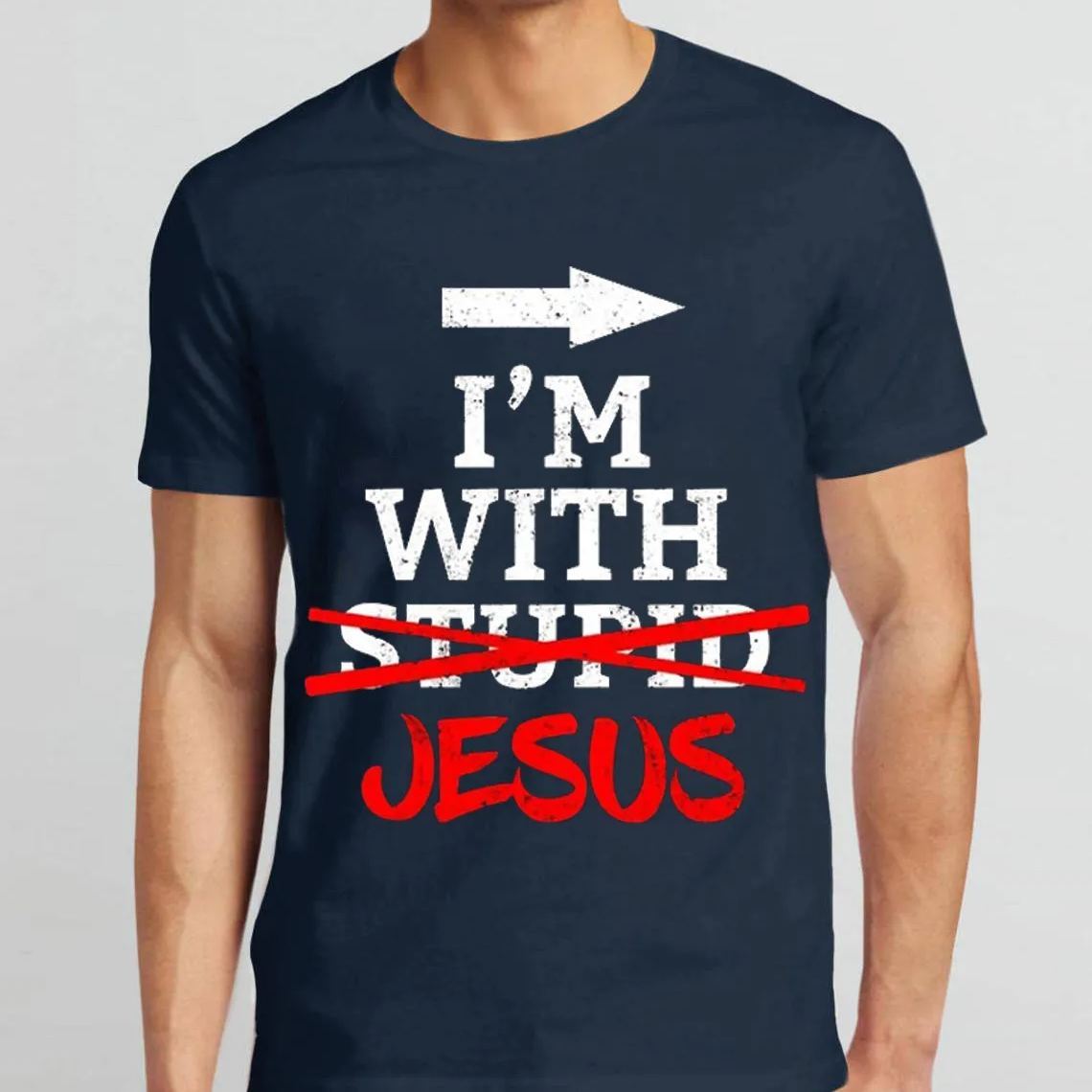 I Am With Jesus Christian T-Shirt