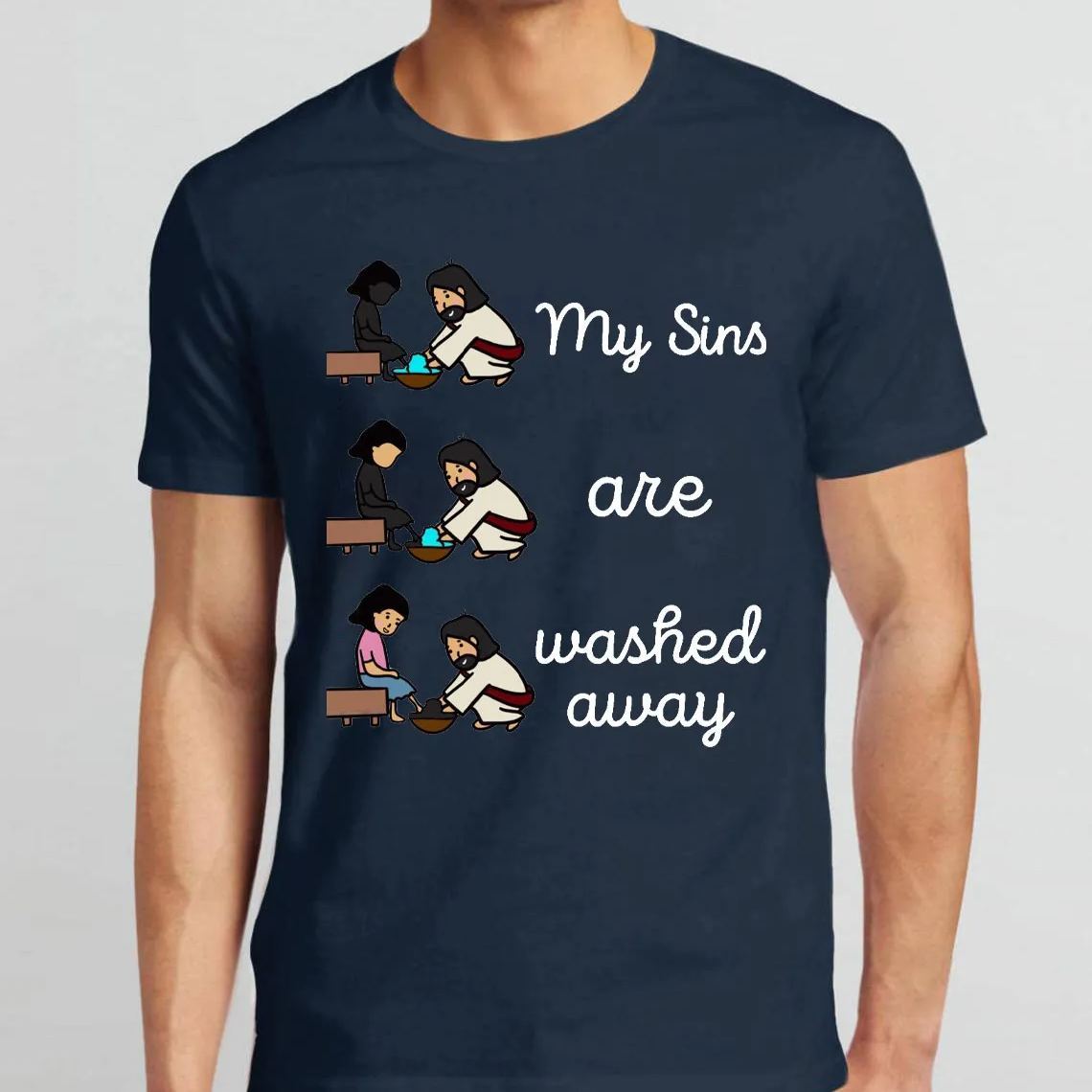 My Sins Are Washed Away Christian T-Shirt