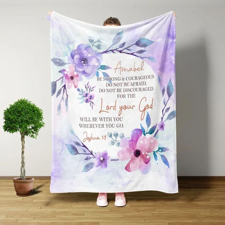 Personalized Bible Verse Blanket SaleGuidingCross