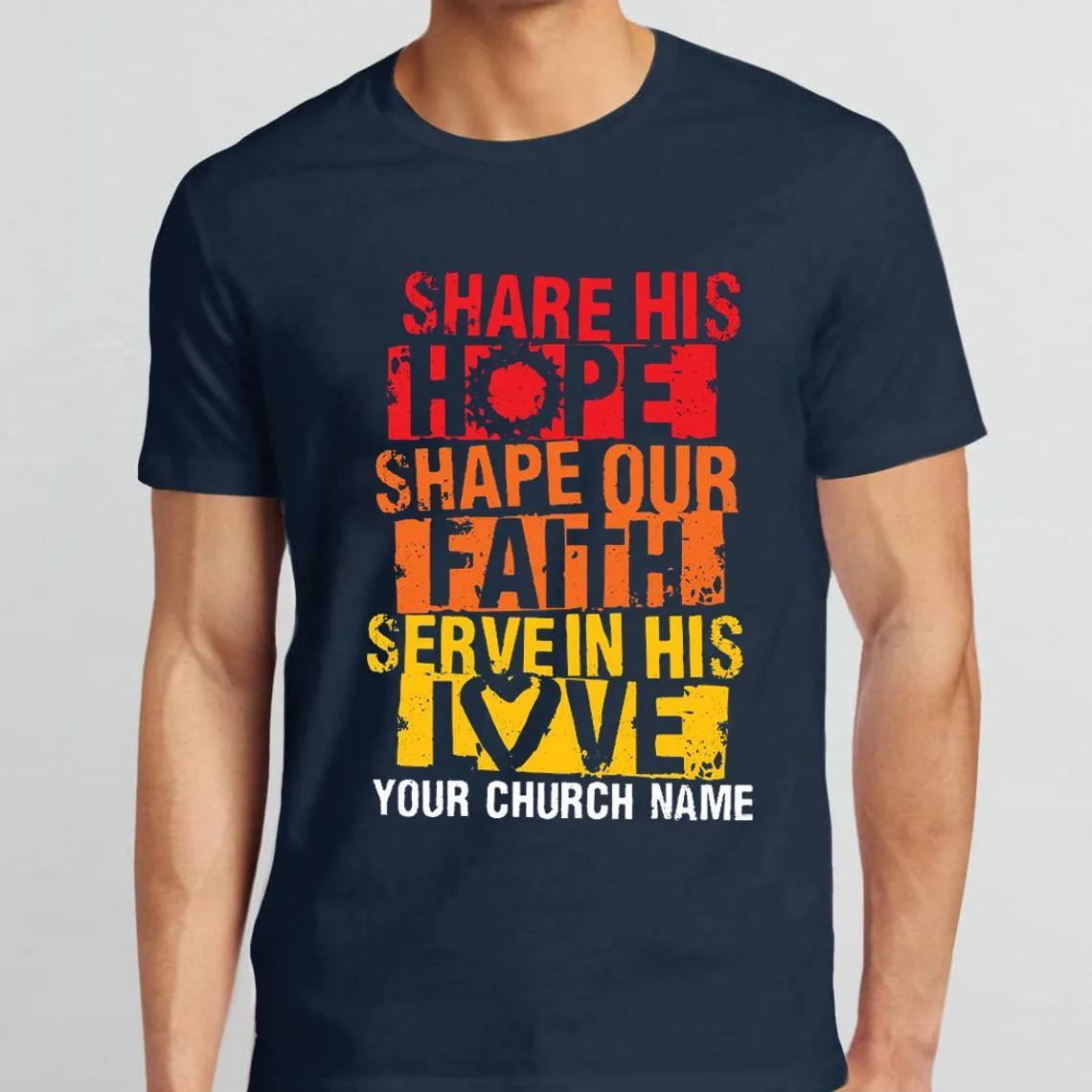 Personalized Share Our Faith Christian T-Shirt