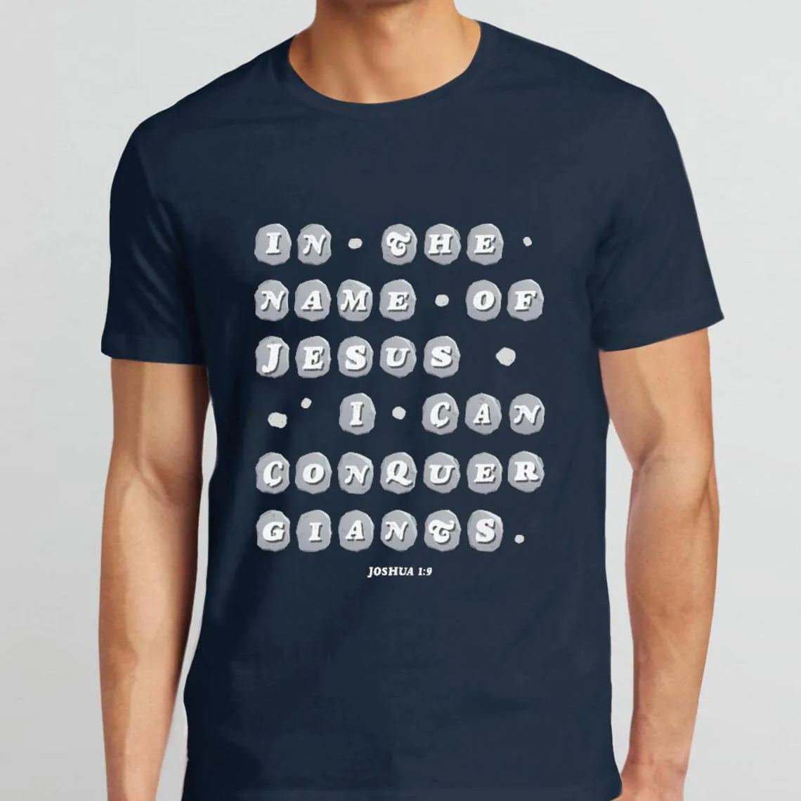 In The Name Of Jesus I Can Conquer Giants Christian T-Shirt