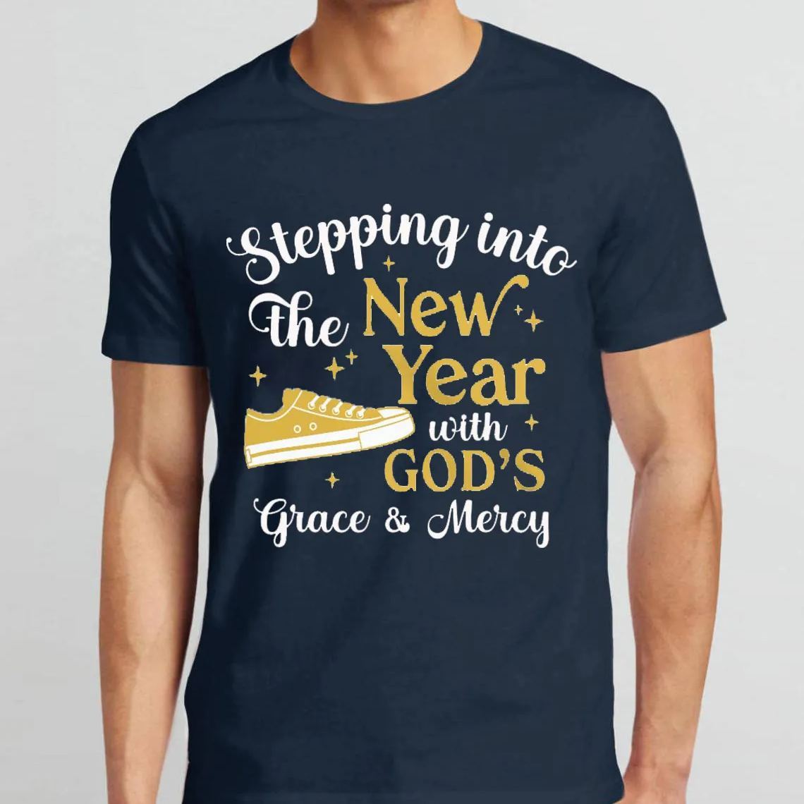 Stepping Into The New Year With God Christian T-Shirt
