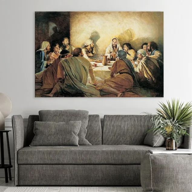 The Last Supper Christian Canvas Wall Art