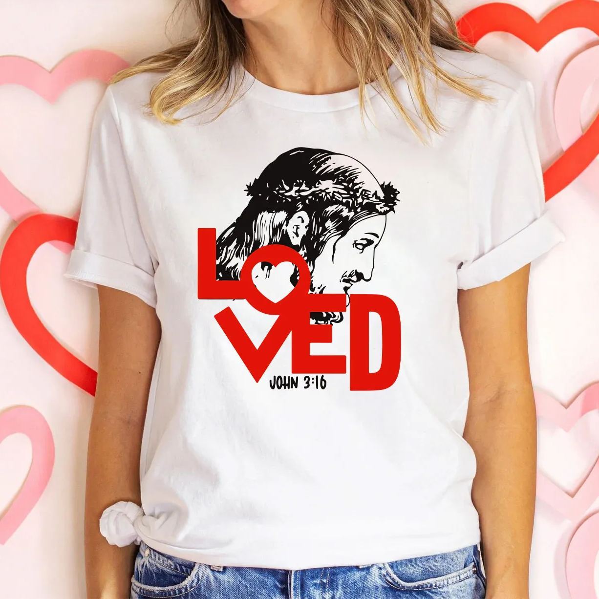 Jesus Loved Christian T-Shirt