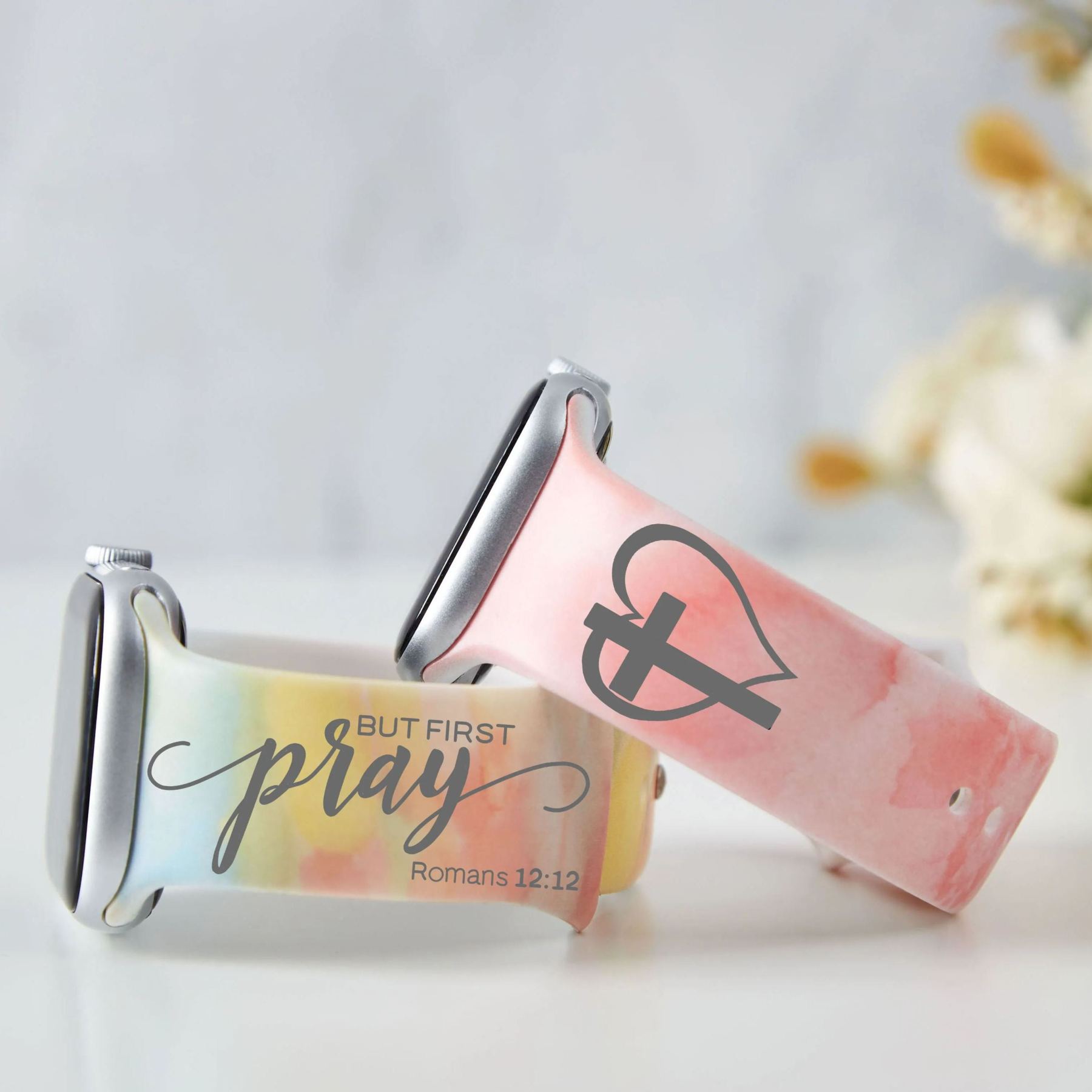 But First Pray Tie Dye Christian Watch Band