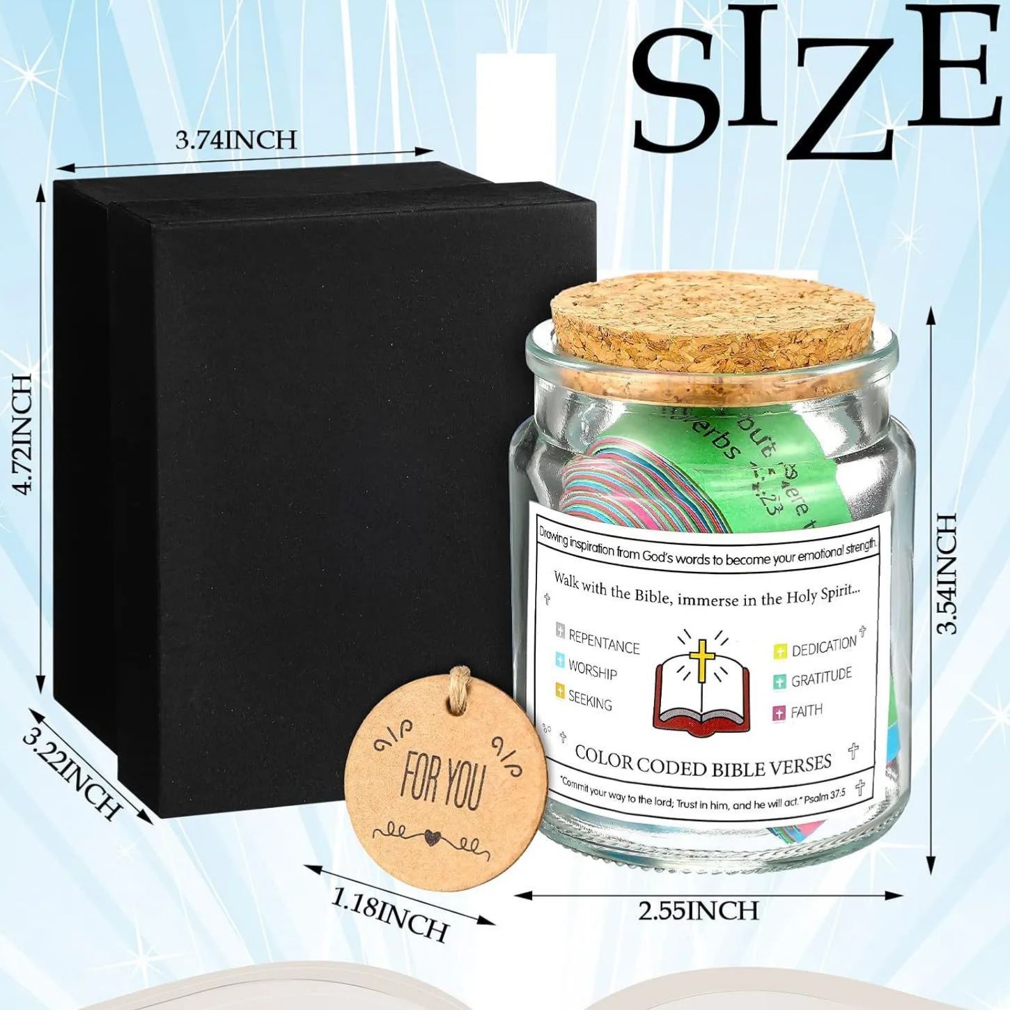 Bible Verse Glass Jars