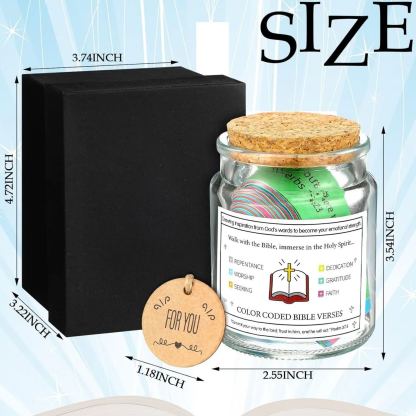 Bible Verse Glass Jars