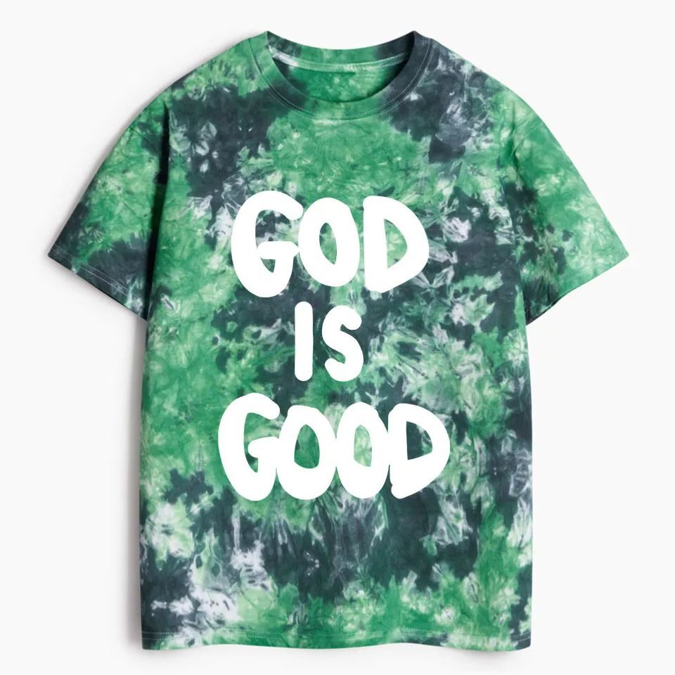 God Is Good Heavy Cotton Tie Dye T-Shirt