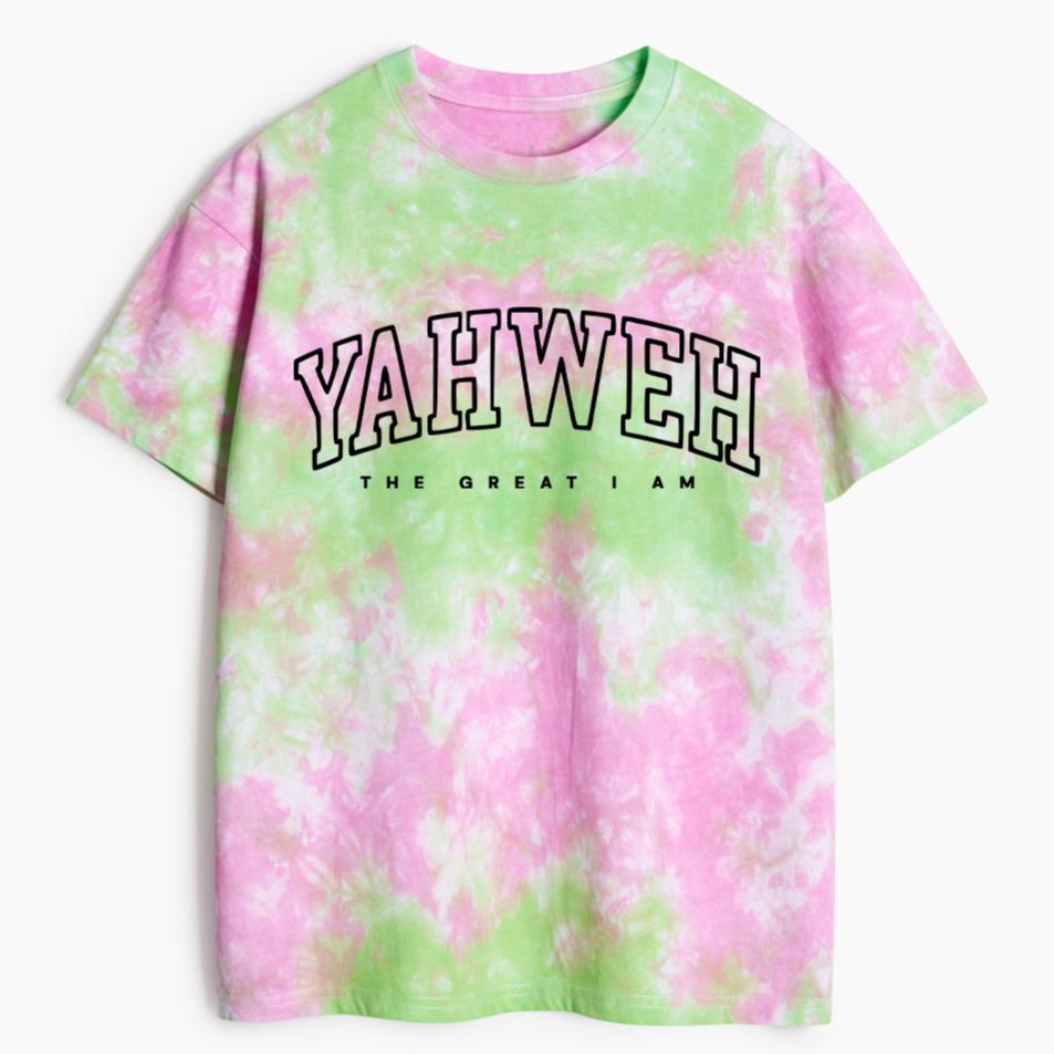 YAHWEH Christian Heavy Cotton Tie Dye T-Shirt