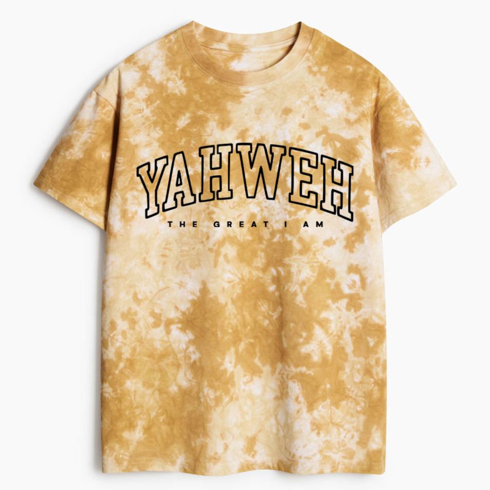 YAHWEH Christian Heavy Cotton Tie Dye T-Shirt