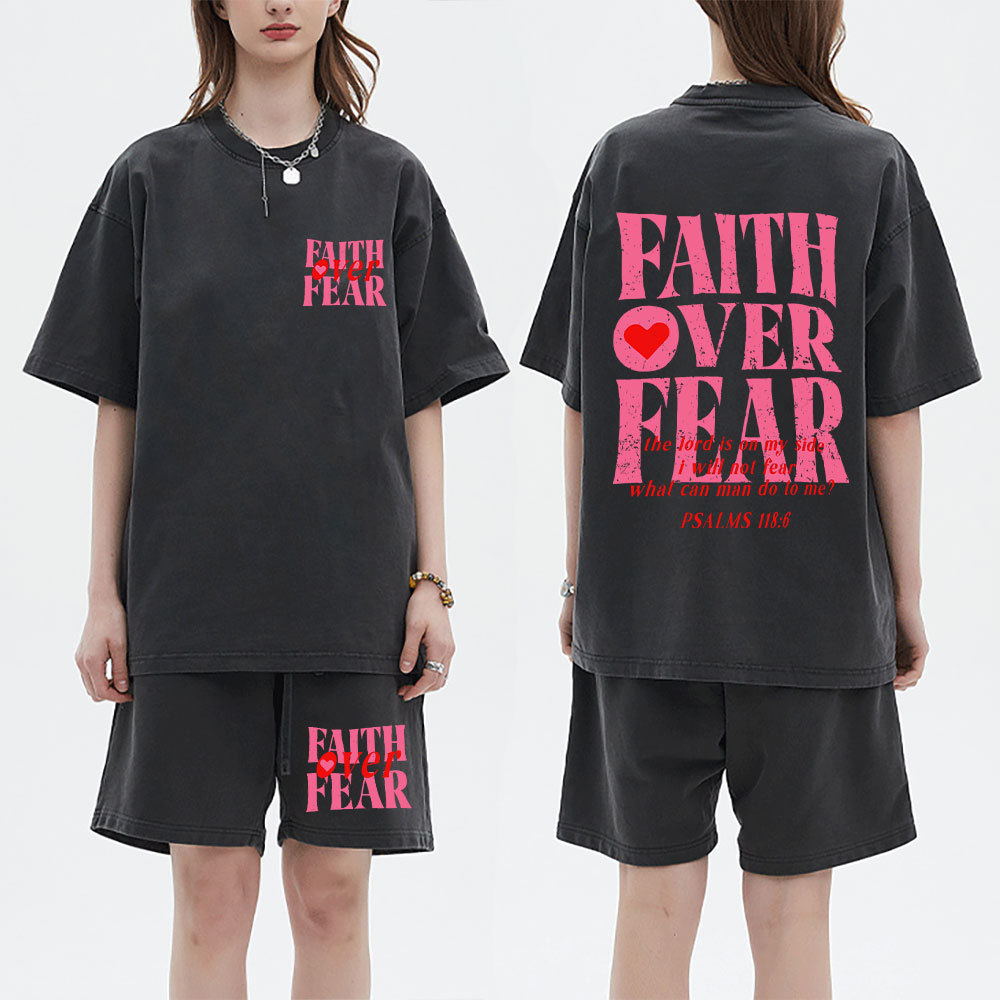 Daughter Of The King Christian Washed T-Shirt & Shorts