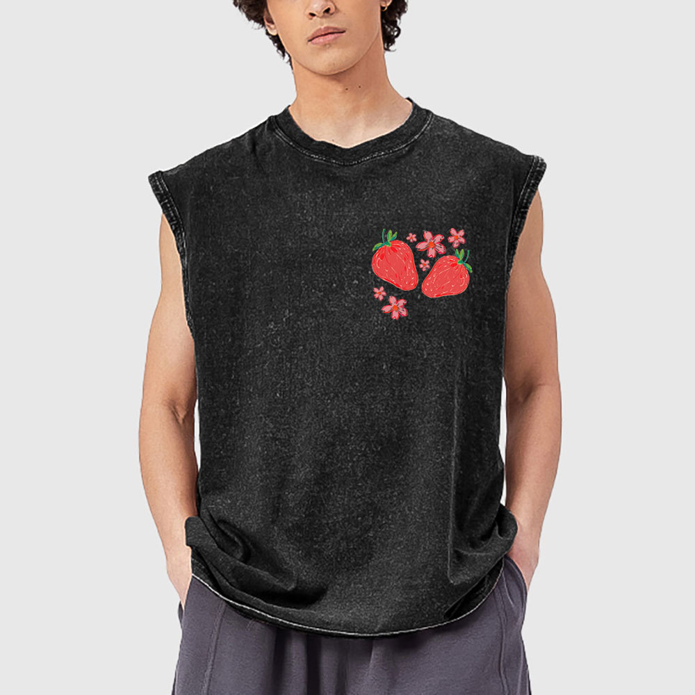 The Lord Refreshes My Soul Christian Washed Tank Top