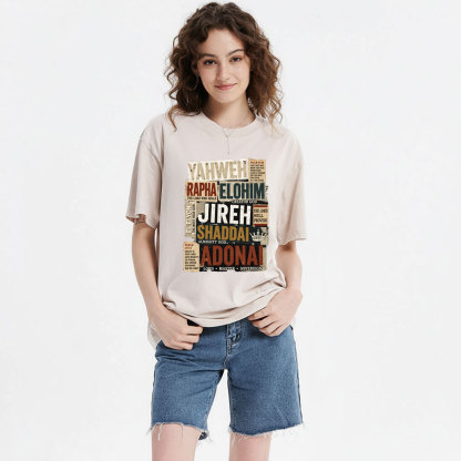 YAHWEH Christian Washed T-Shirt