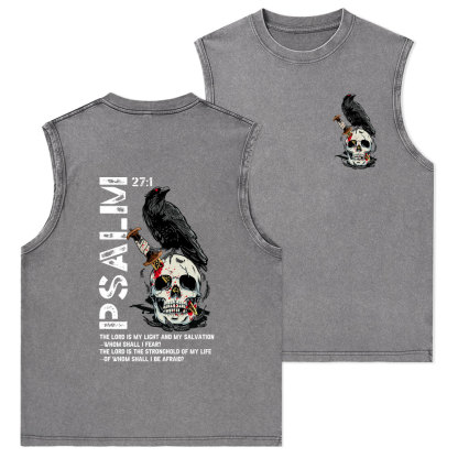 The Lord Is My Salvation Christian Washed Tank Top