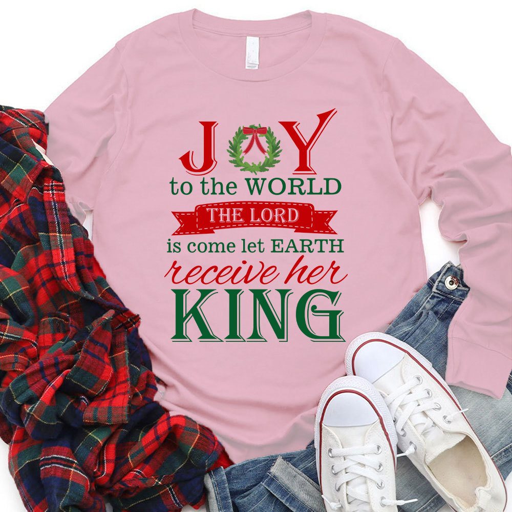 Joy To The World Christian Long Sleeve T-Shirt