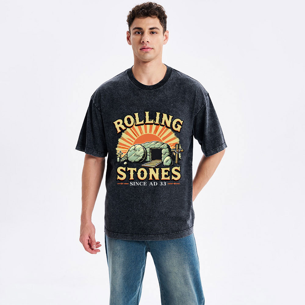 Rolling Stone Street Christian Washed T-Shirt