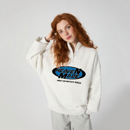 Heaven Made Christian Half Zip Fleece Sweatshirt