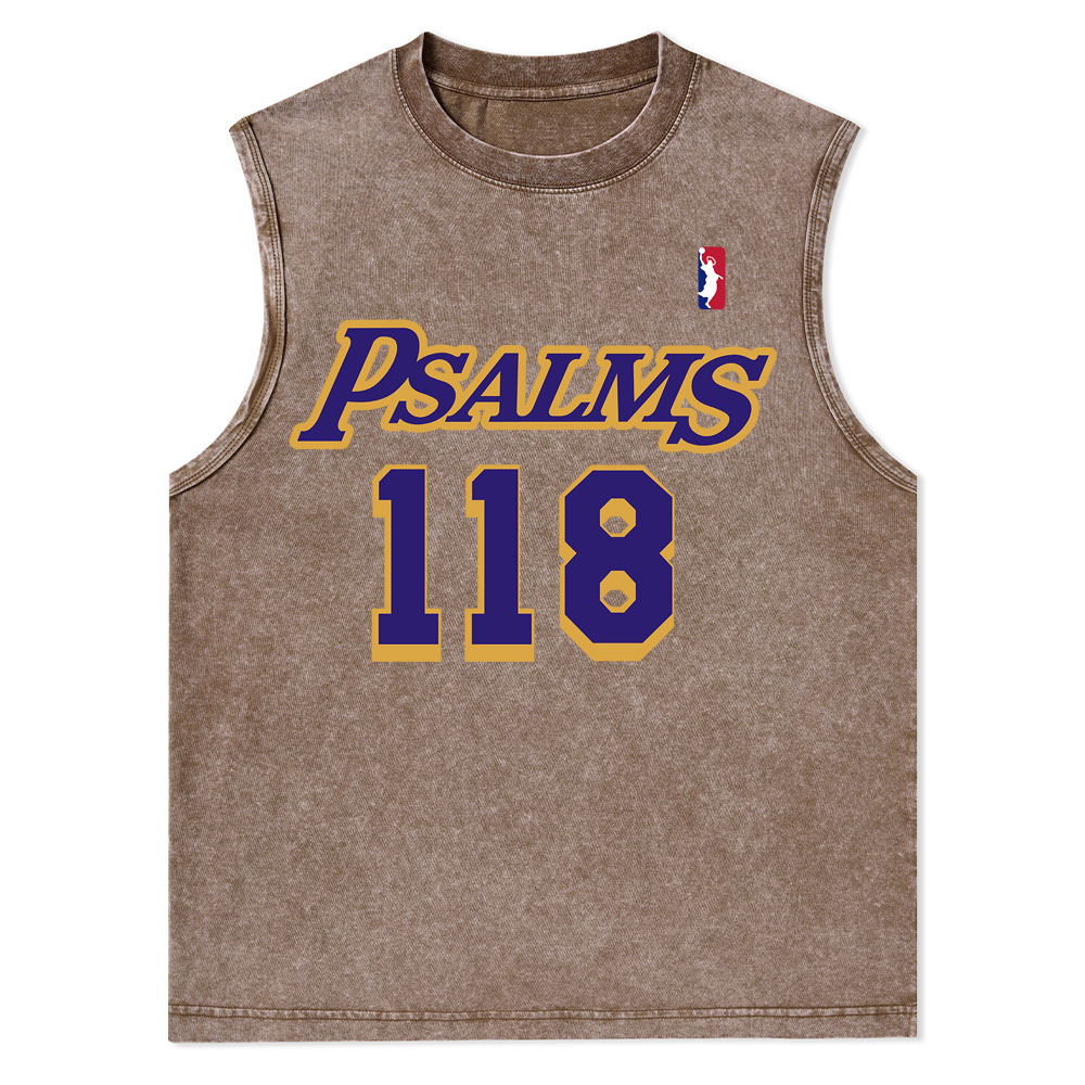 Faith Over Fear Christian Washed Tank Top