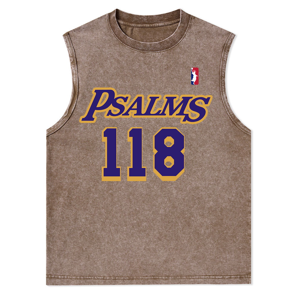 Faith Over Fear Christian Washed Tank Top