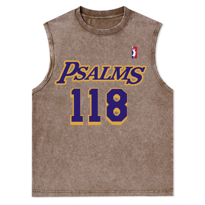 Faith Over Fear Christian Washed Tank Top