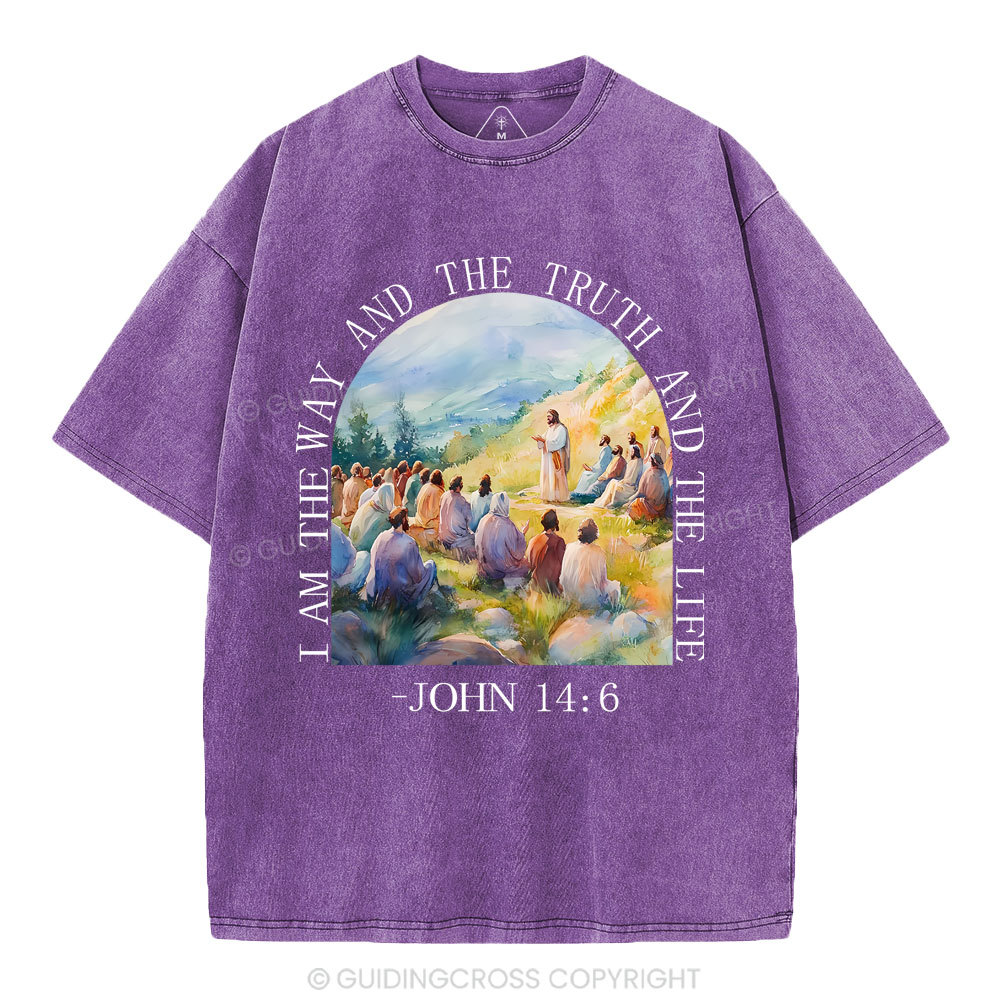 I Am The Way And The Truth Christian Washed T-Shirt