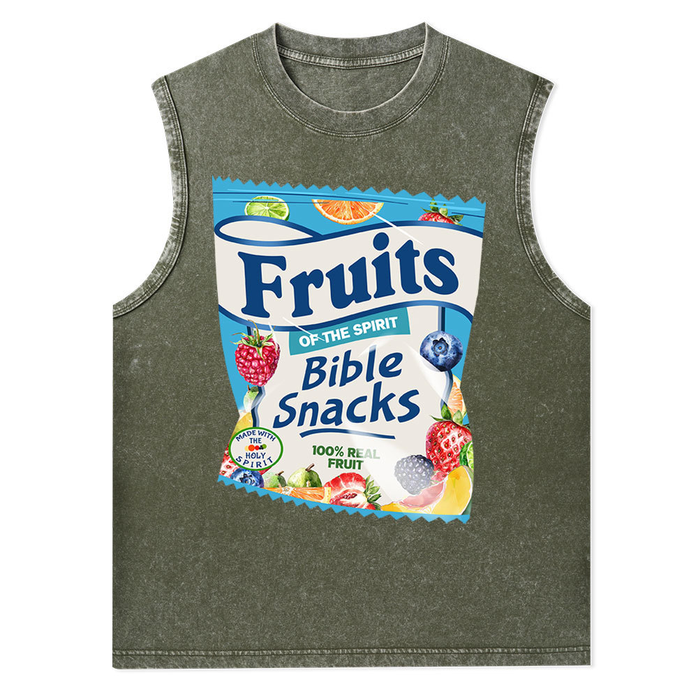 Fruit Of The Spirit Christian Washed Tank Top