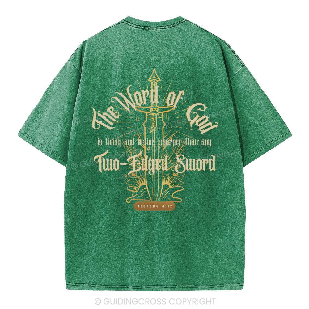 The Word Of God Christian Washed T-Shirt