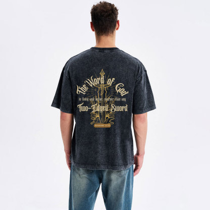 The Word Of God Christian Washed T-Shirt