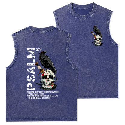 The Lord Is My Salvation Christian Washed Tank Top