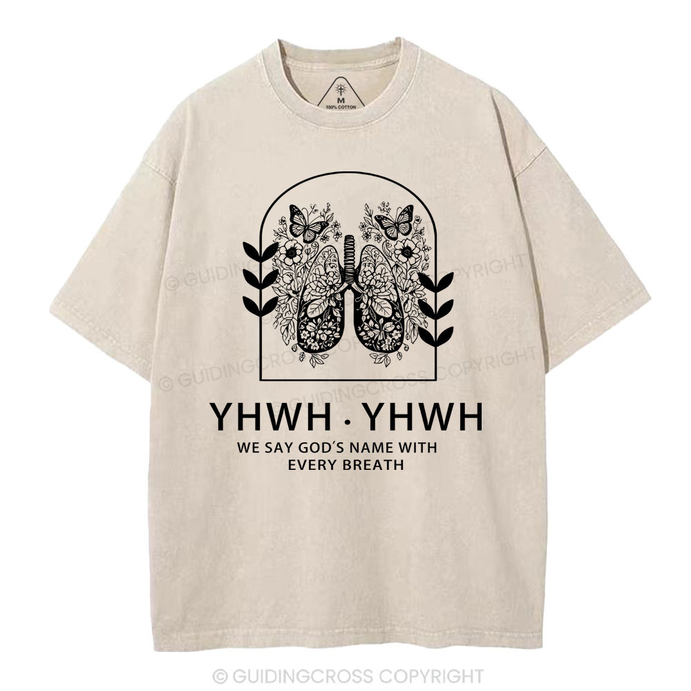 YHWH Christian Washed T-Shirt