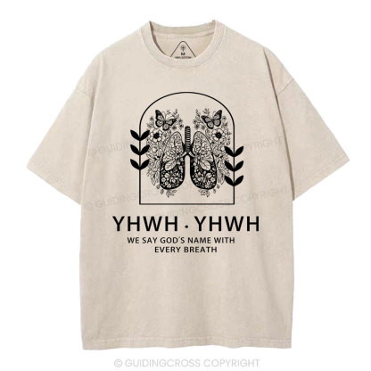 YHWH Christian Washed T-Shirt