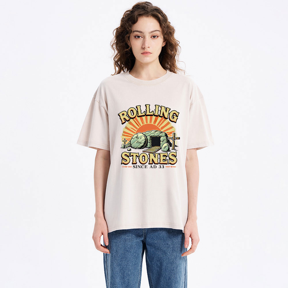 Rolling Stone Street Christian Washed T-Shirt