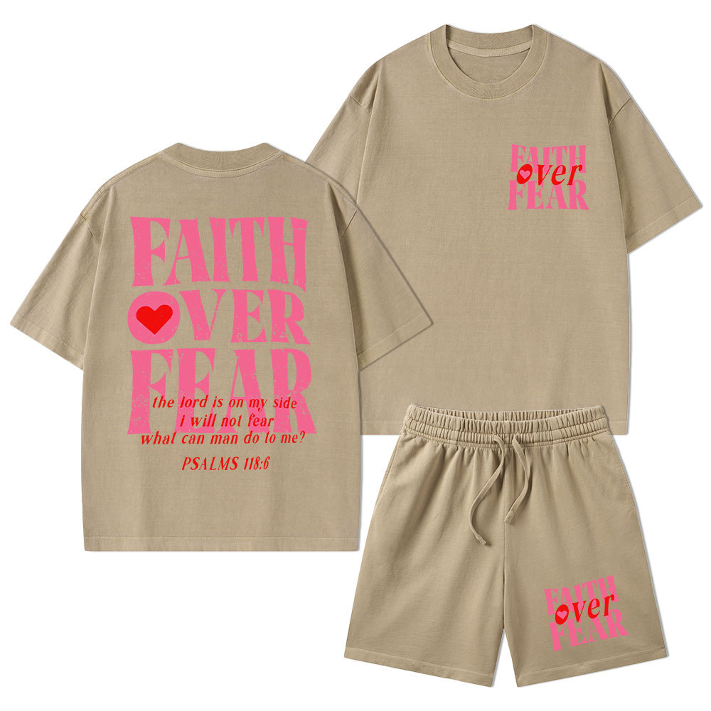 Daughter Of The King Christian Washed T-Shirt & Shorts