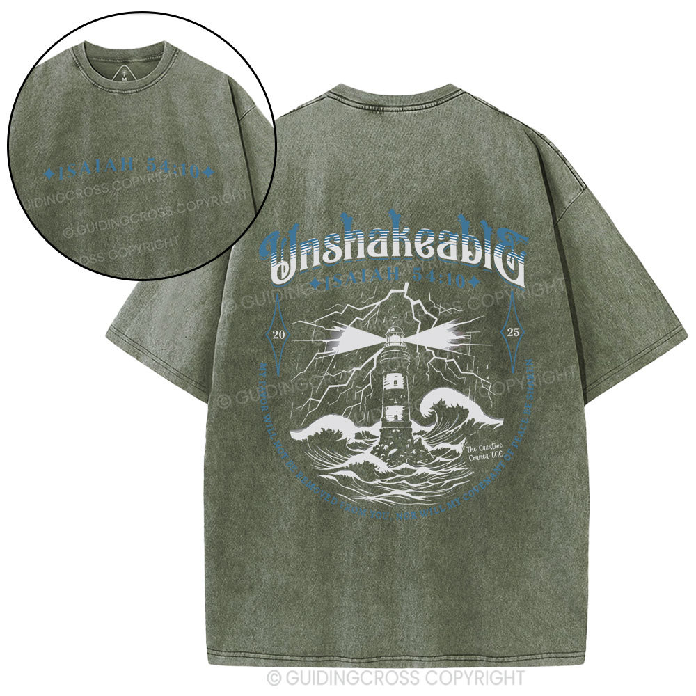 Unshakeable Christian Washed T-Shirt