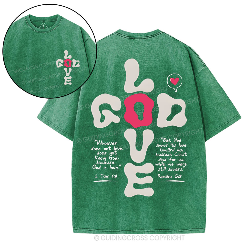 God Love Christian Washed T-Shirt