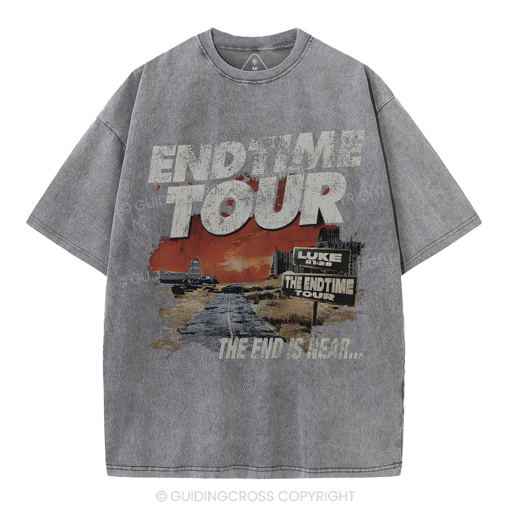 End Time Tour Christian Washed T-Shirt